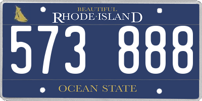 RI license plate 573888