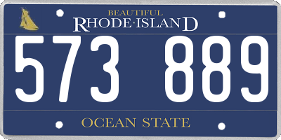RI license plate 573889