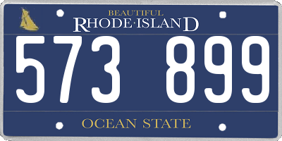 RI license plate 573899
