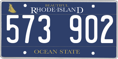 RI license plate 573902