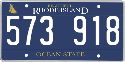 RI license plate 573918