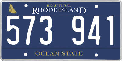 RI license plate 573941