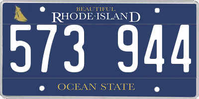 RI license plate 573944