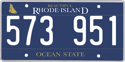 RI license plate 573951