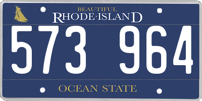 RI license plate 573964