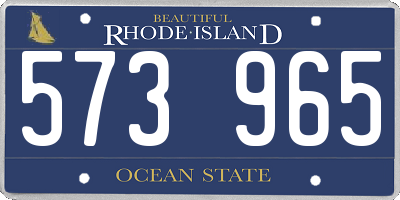 RI license plate 573965