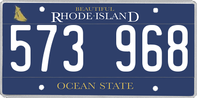 RI license plate 573968
