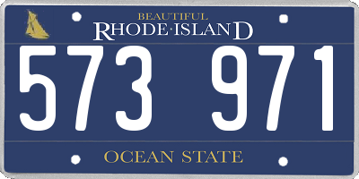 RI license plate 573971