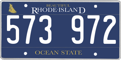 RI license plate 573972