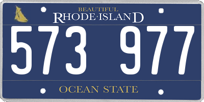 RI license plate 573977