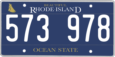 RI license plate 573978