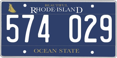 RI license plate 574029