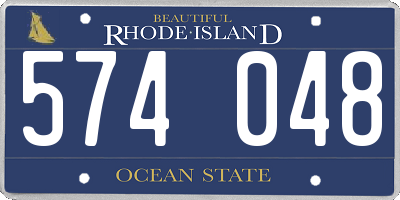 RI license plate 574048