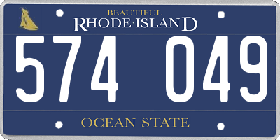 RI license plate 574049