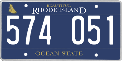 RI license plate 574051