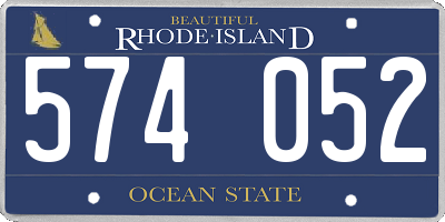 RI license plate 574052