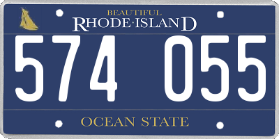RI license plate 574055