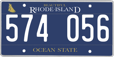 RI license plate 574056