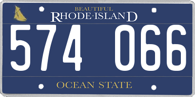 RI license plate 574066
