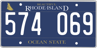 RI license plate 574069
