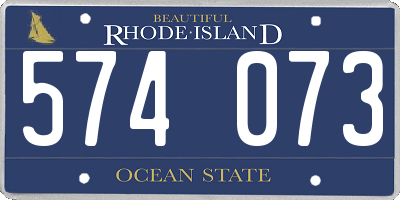 RI license plate 574073