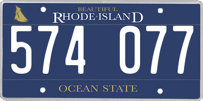 RI license plate 574077