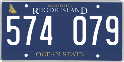 RI license plate 574079