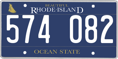 RI license plate 574082