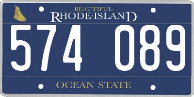 RI license plate 574089