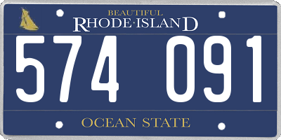 RI license plate 574091