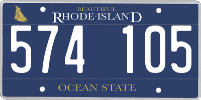 RI license plate 574105