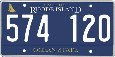 RI license plate 574120