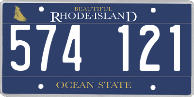 RI license plate 574121