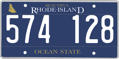 RI license plate 574128