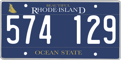 RI license plate 574129