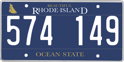 RI license plate 574149