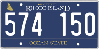 RI license plate 574150