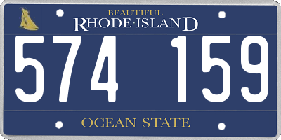 RI license plate 574159