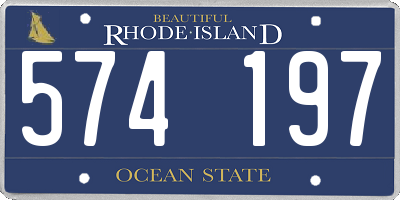 RI license plate 574197