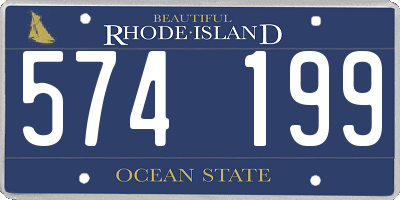 RI license plate 574199