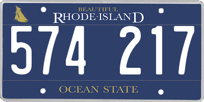 RI license plate 574217