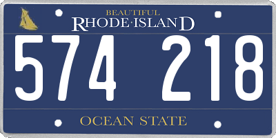 RI license plate 574218