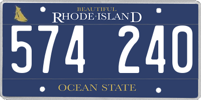 RI license plate 574240