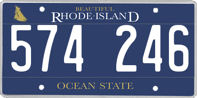 RI license plate 574246
