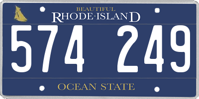RI license plate 574249