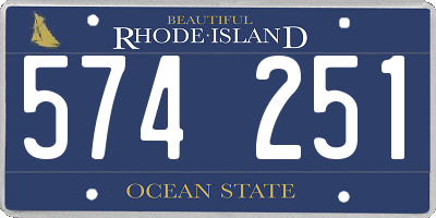RI license plate 574251