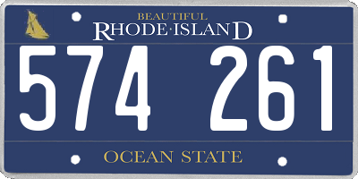 RI license plate 574261