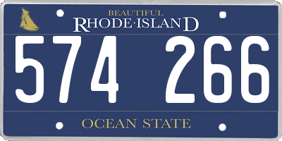 RI license plate 574266