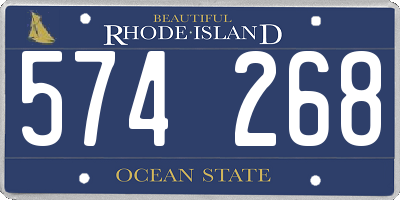 RI license plate 574268