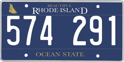 RI license plate 574291